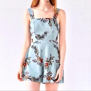 Kimchi Blue Urban Outfitters Blue Floral Romper
